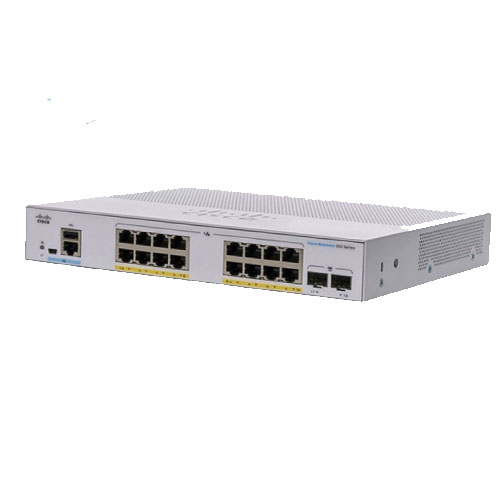 CBS350-16FP-2G-EU – Switch Cisco Business 350 Series 16×10/100/1000 Ports PoE+ 240W